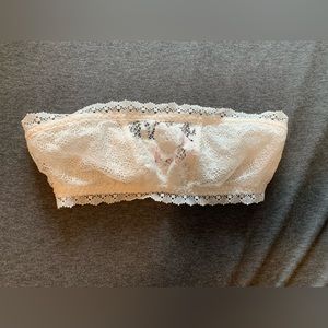Set of 2 - White & Nude Victoria Secret Strapless Bralettes